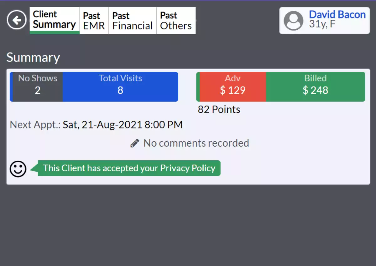 clinic management software feature