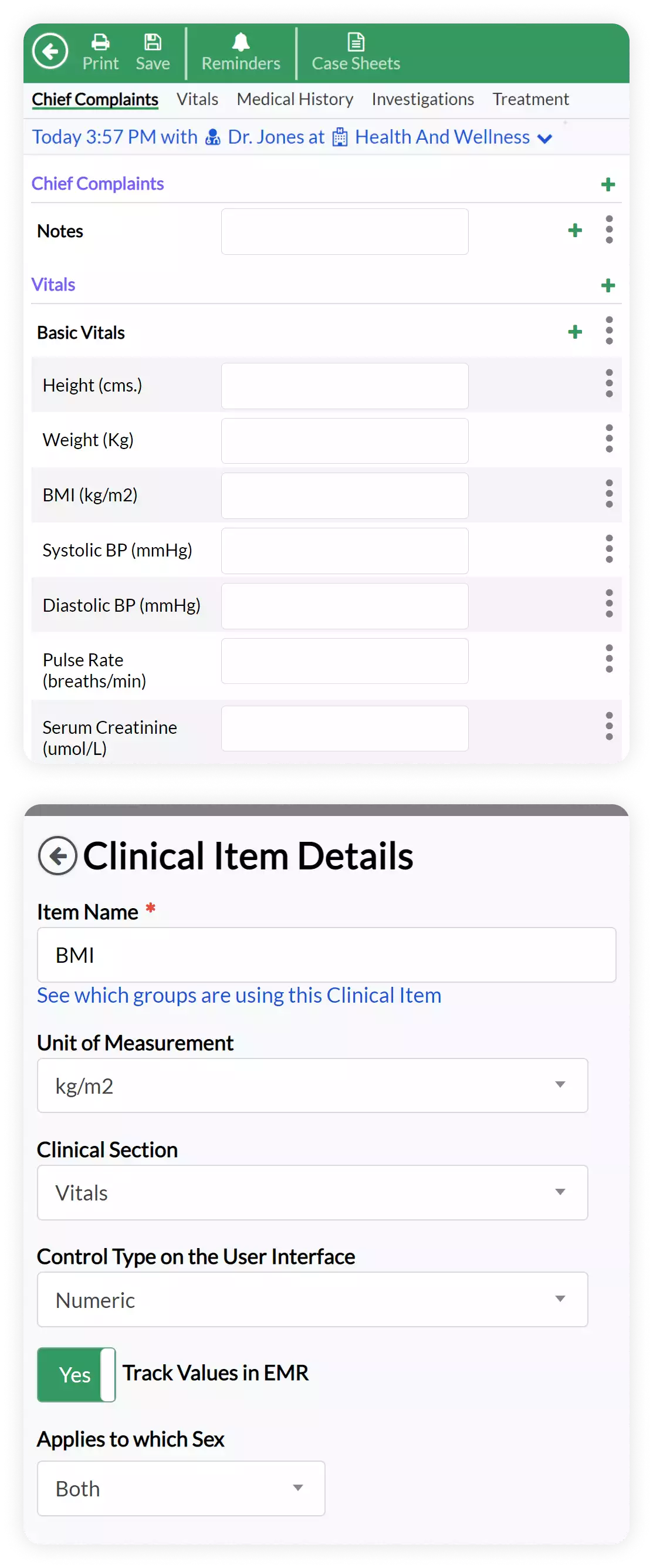 clinic management software feature